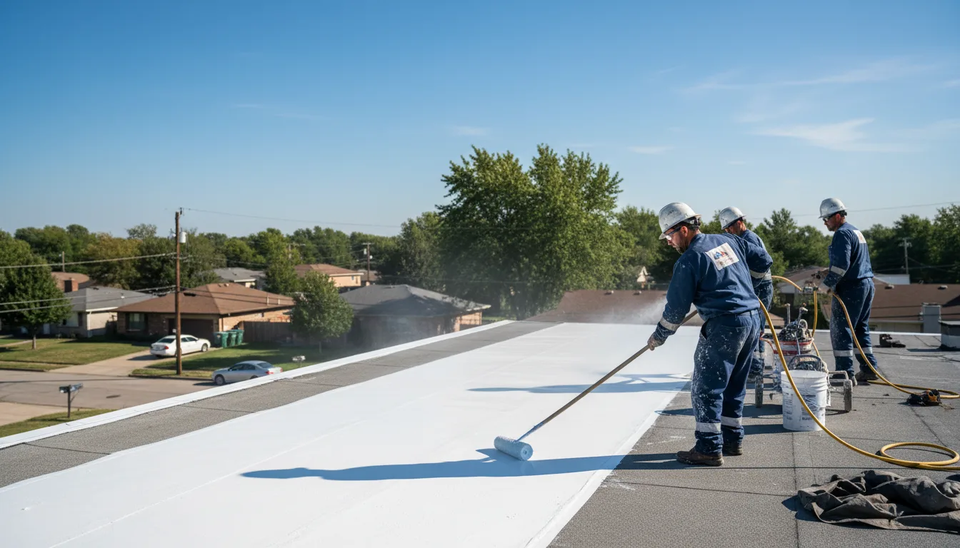Commercial roof coating in Williamstown, WV near me